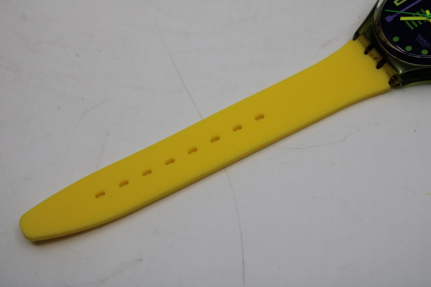 1991, Vintage Gents Swatch 'Stalefish', GG113, no box, rough, usable condition, non-original, new strap