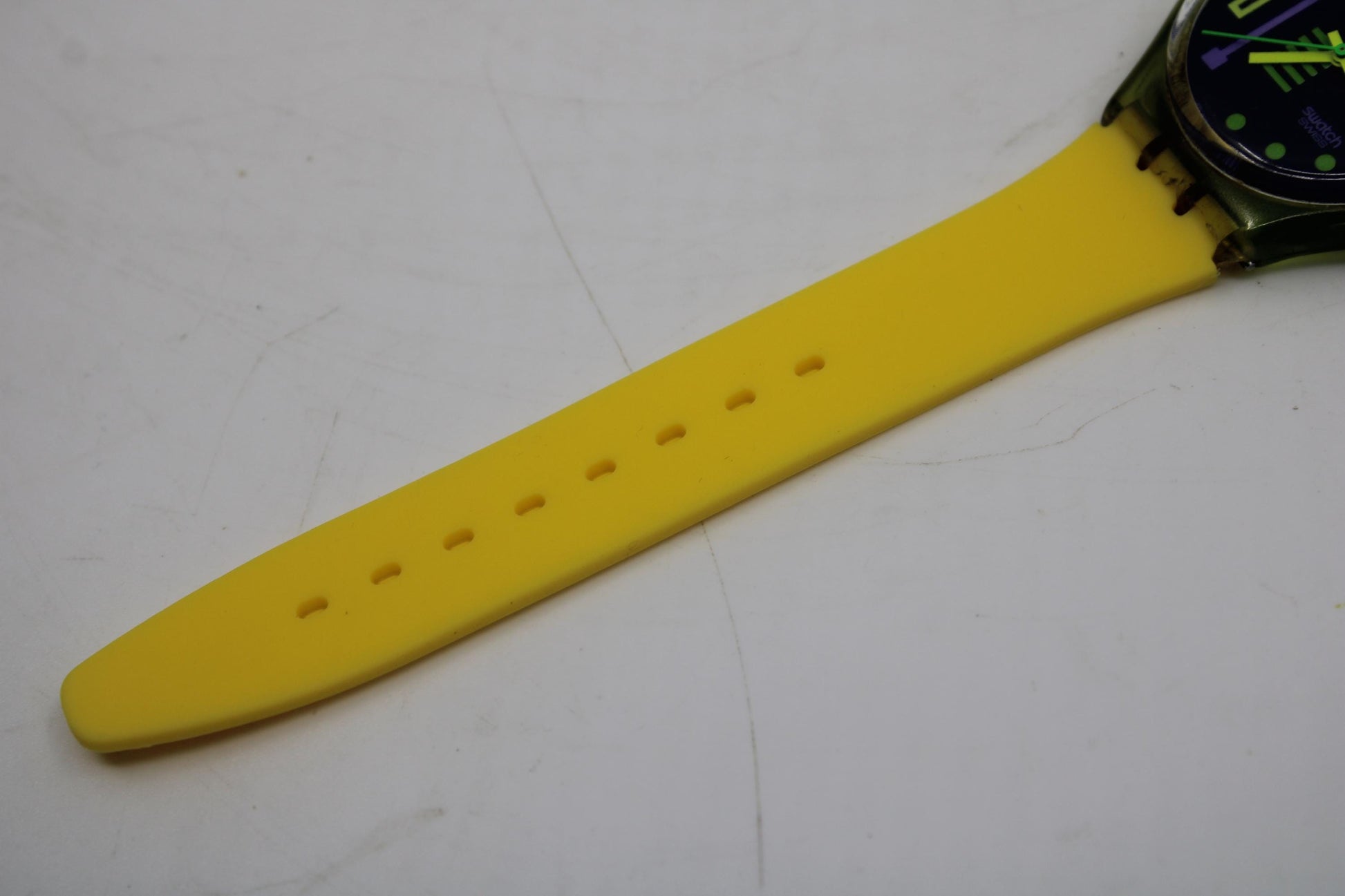 1991, Vintage Gents Swatch 'Stalefish', GG113, no box, rough, usable condition, non-original, new strap