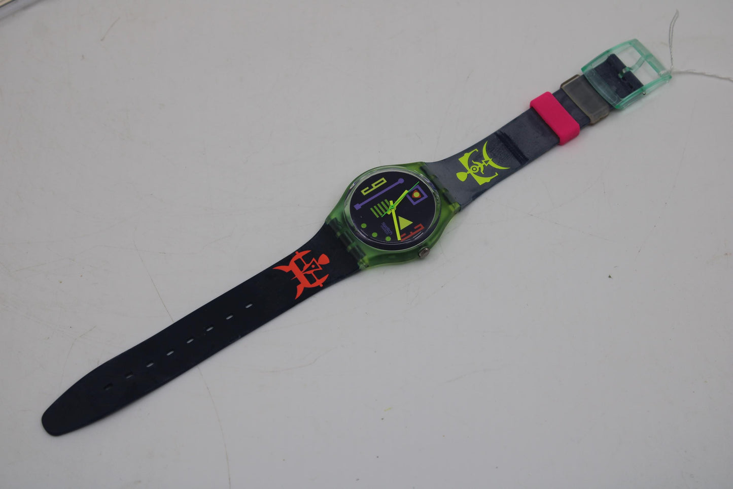 Vintage Gents Swatch 'Stalefish' GG113, new old stock, Unworn, working 100% with the original strap