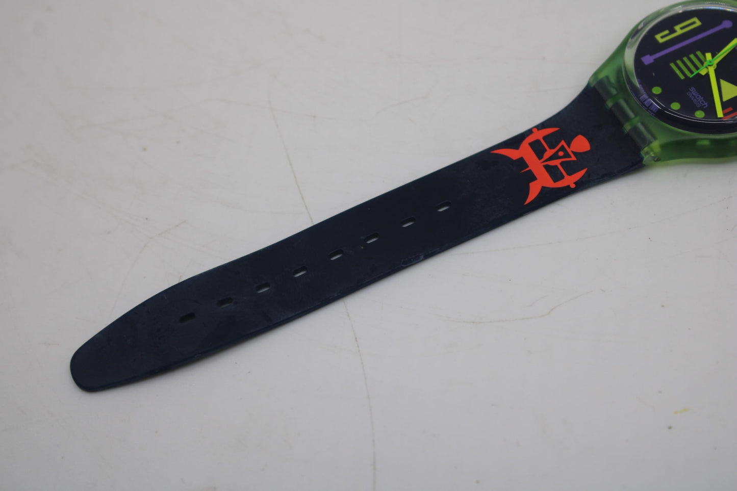 Vintage Gents Swatch 'Stalefish' GG113, new old stock, Unworn, working 100% with the original strap