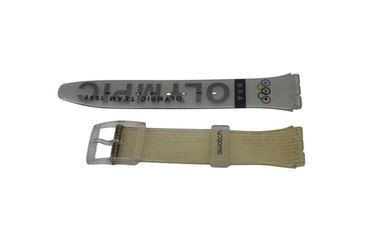 Vintage Swatch Strap, 'Olympic Team Brazil', GZ150R, Atlanta 1996 Gents, New Old Stock