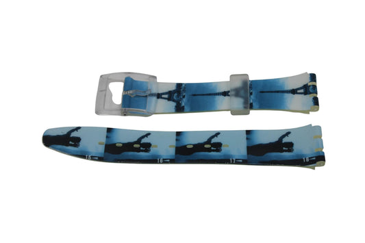1997, Vintage Swatch Strap, 'World Solar France', SRK104, Gents, New Old Stock