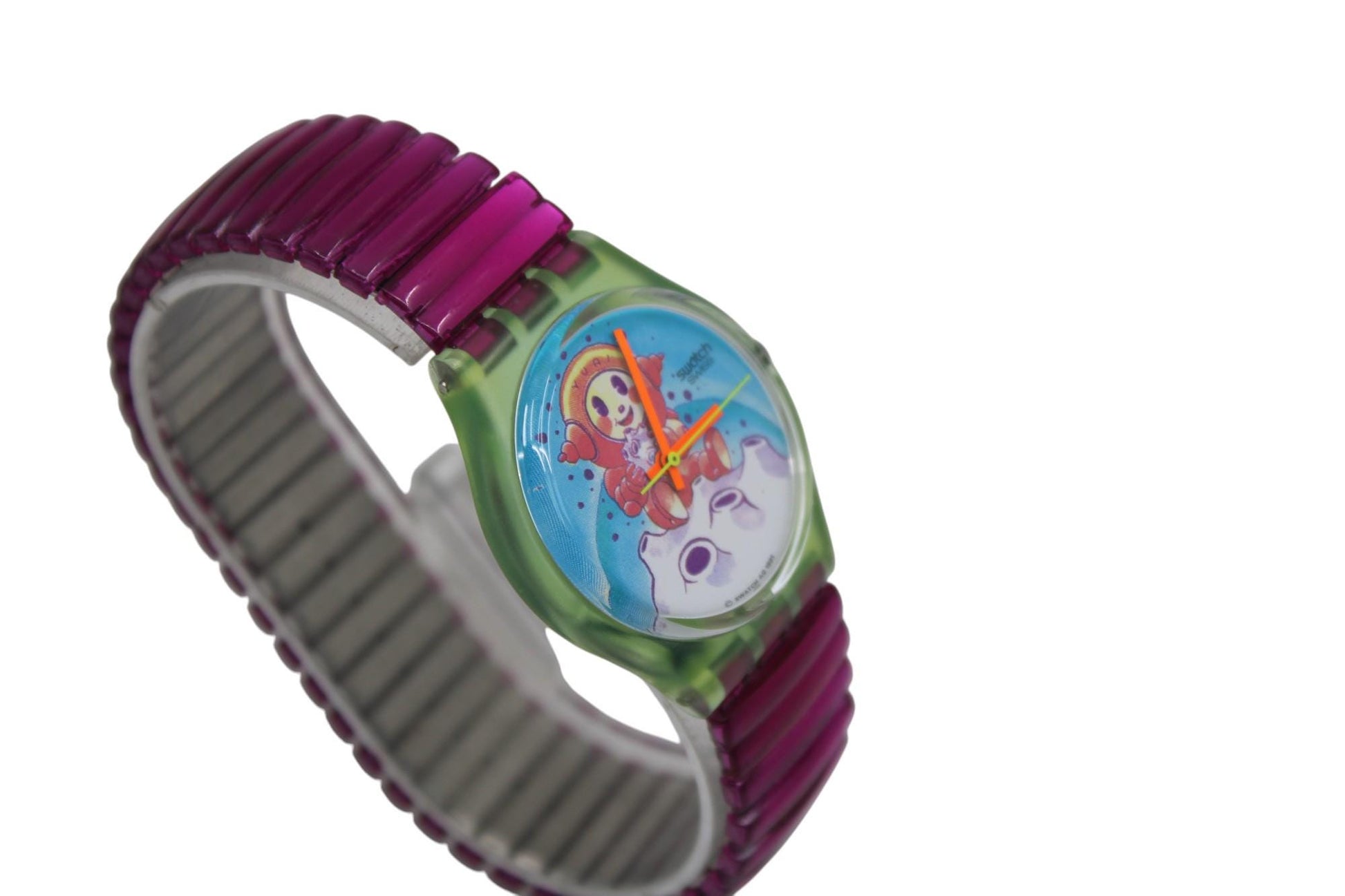 1992 Vintage Gents Swatch 'Yuri' GG118, new old stock, never worn, working 100%, NON-original strap