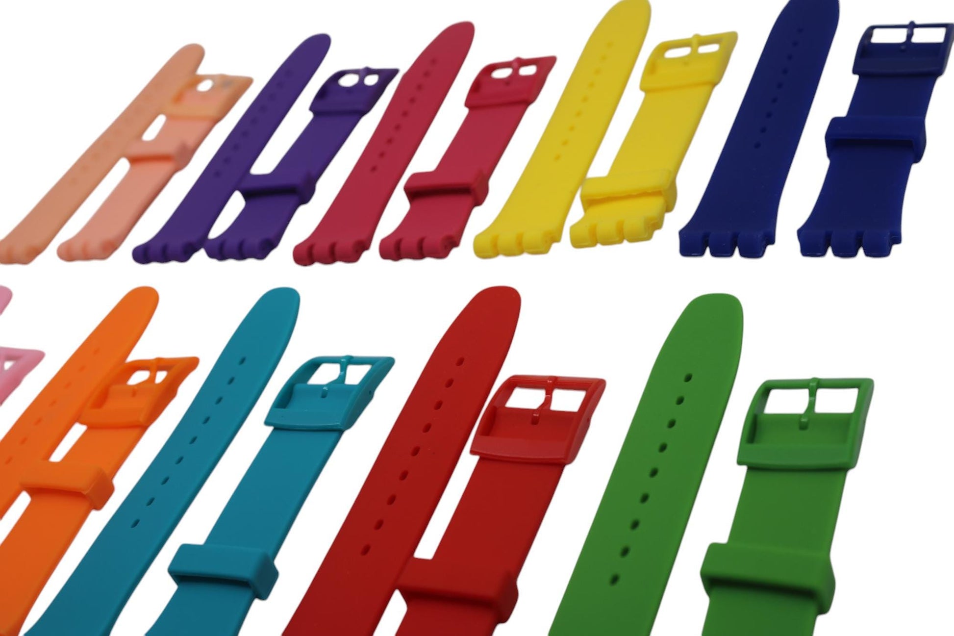 19mm Silicone strap for Swatch New Gents 41mm and others, choice of color