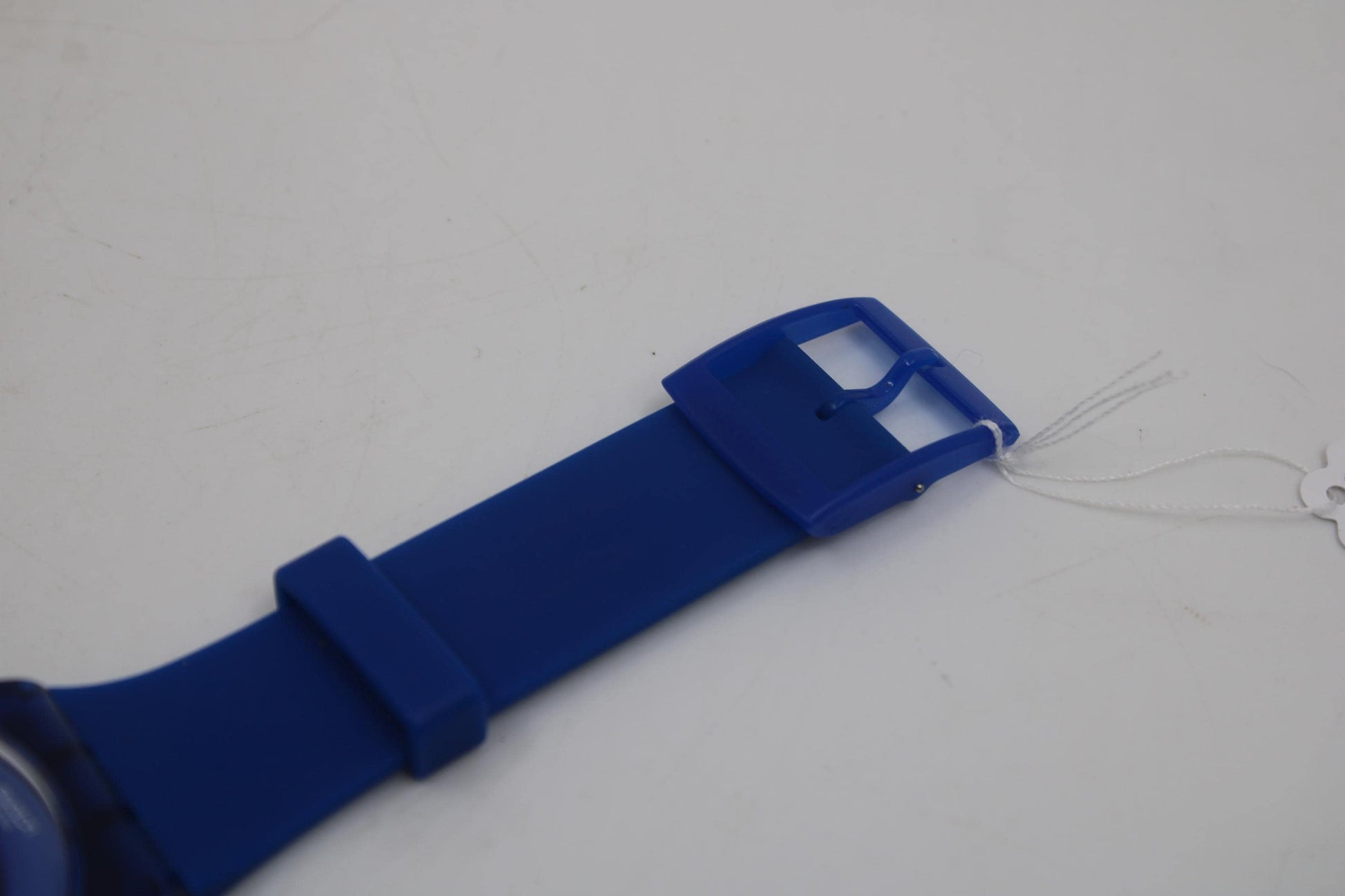 Vintage New Gents Swatch 'Indigo Lacquered' SUON101, in good condition, working 100% with the original strap