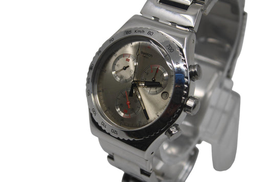 yvS405GC Silverish Too Irony Chrono Swatch