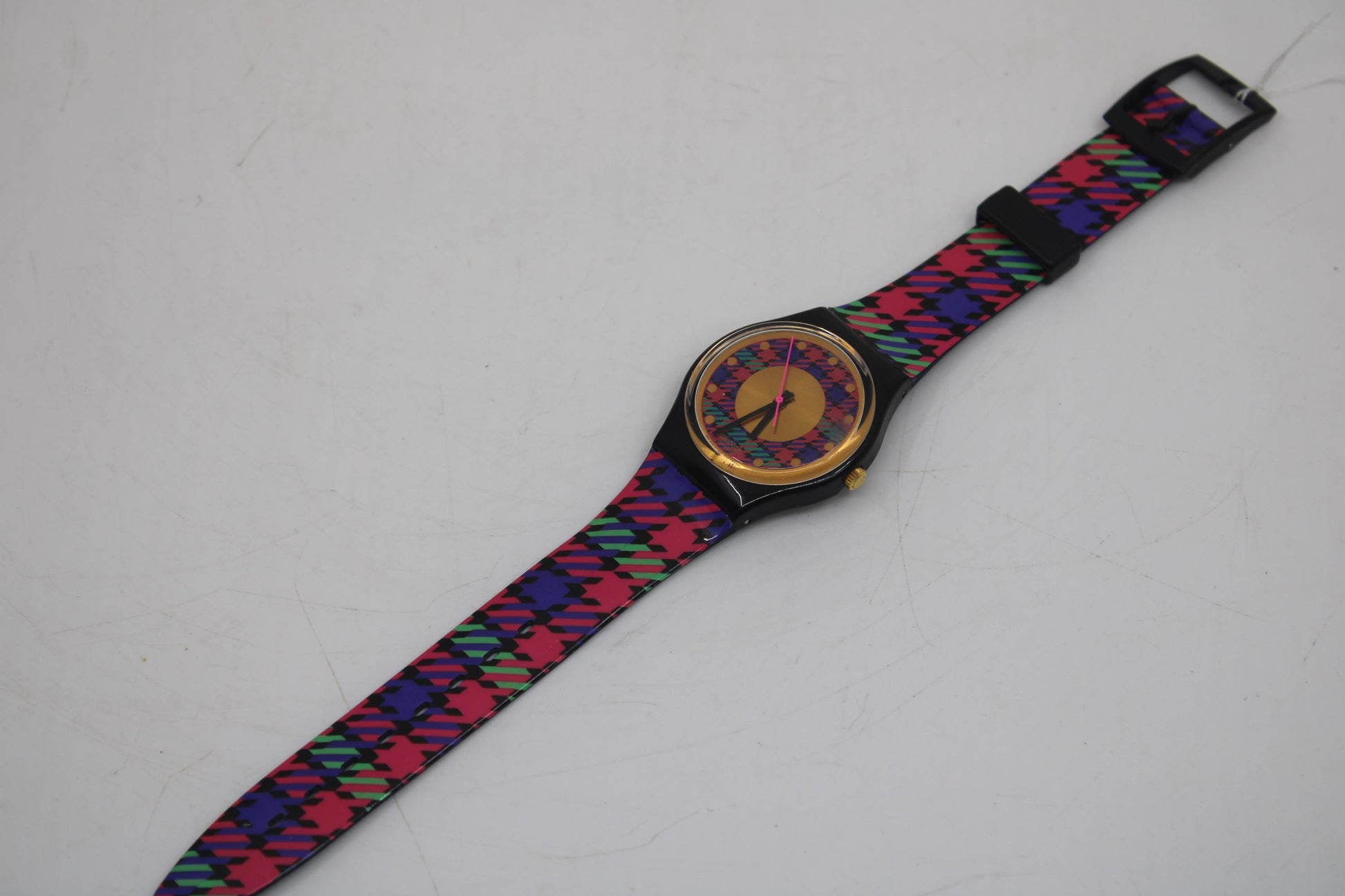 1992, Vintage Gents Swatch, 'Tweed', GB147, Mint Condition, working 100%