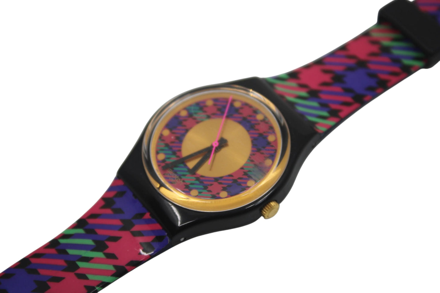 gb147 tweed 1992 vintage 34mm swatch watch
