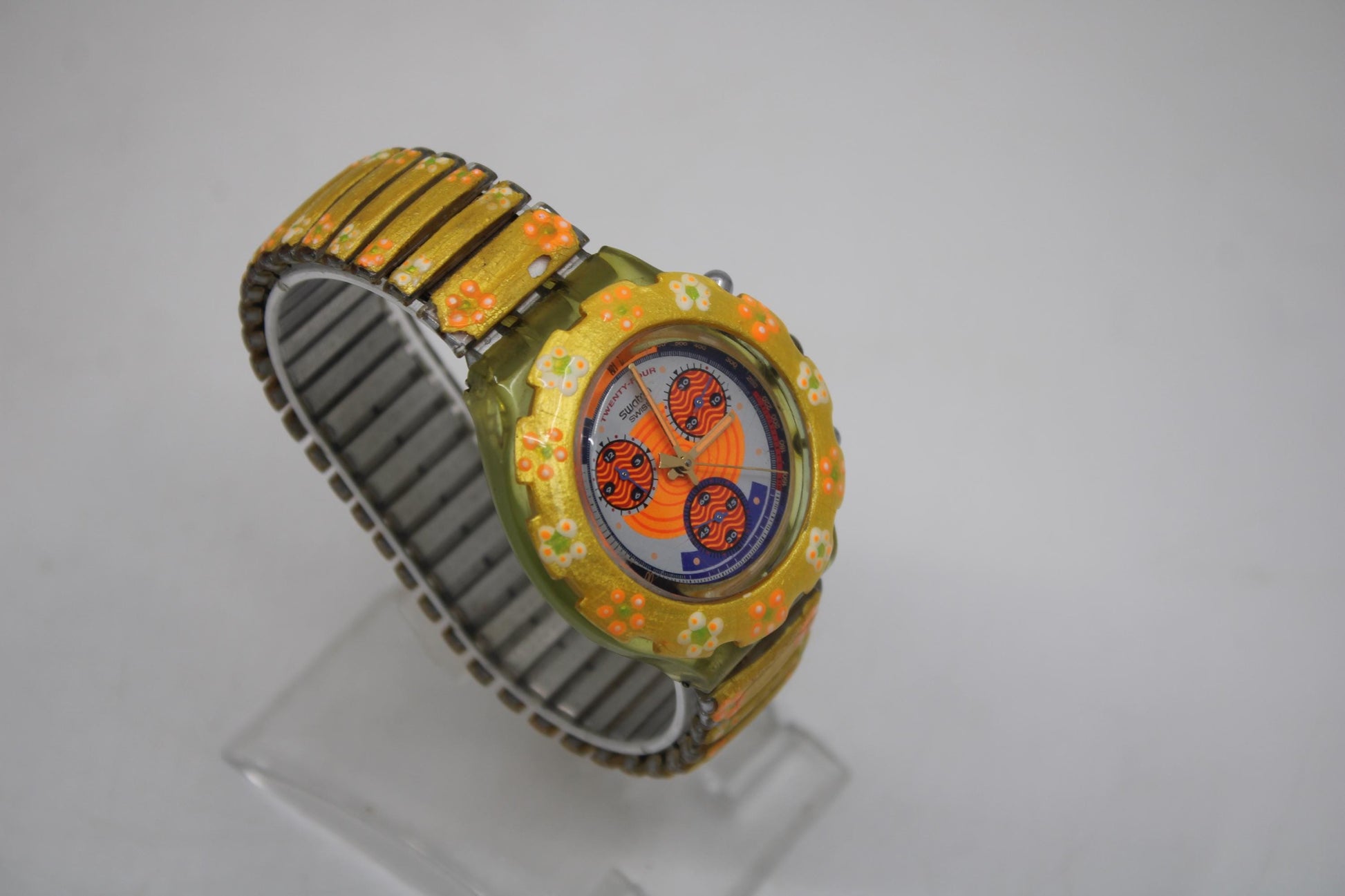 1993 Vintage Swatch Chrono Scuba 'Red Harbour' SBG100, Unique, Display Piece