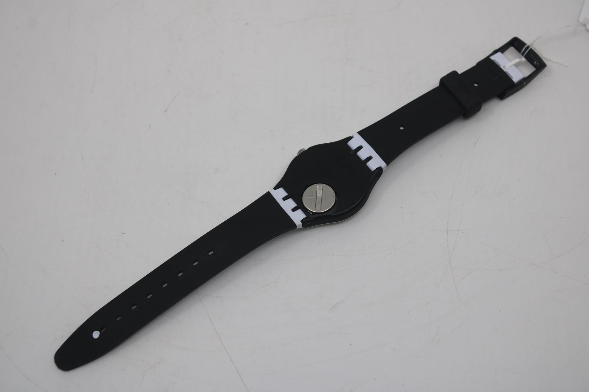 Vintage 34mm Gents Swatch 'Rugby Ball' GB197, Never Worn, working 100% with original strap