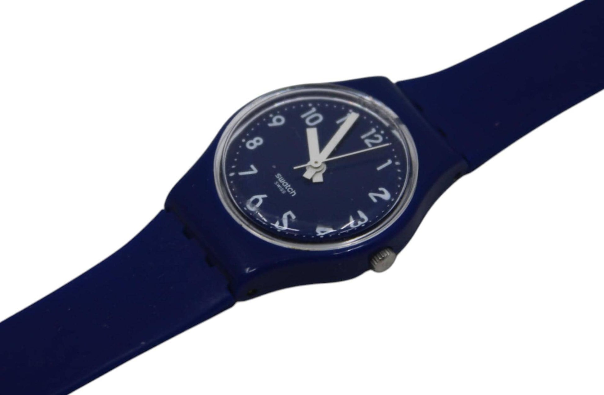 This is the LN148, Blueberry Girl, Vintage Ladies Swatch with an extra long strap