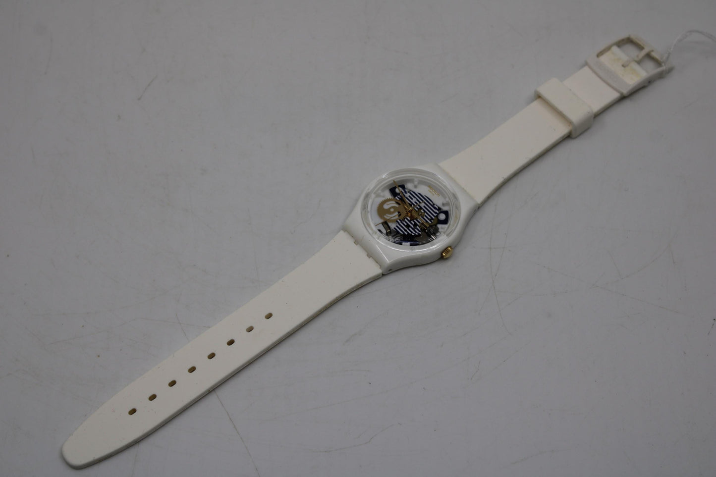 Vintage Gents Swatch 'Mariniere', GW169, NO box, In a Nice, Used Condition, working 100%, Original Strap
