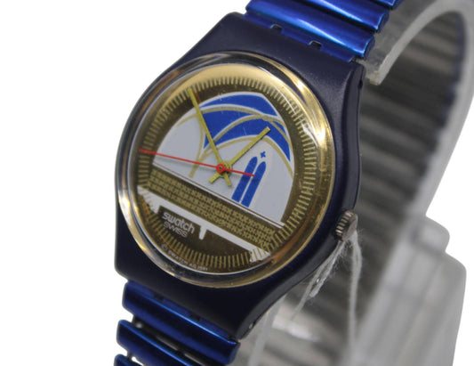 Vintage 34mm Gents Swatch watch, called Backstage, model number GN120