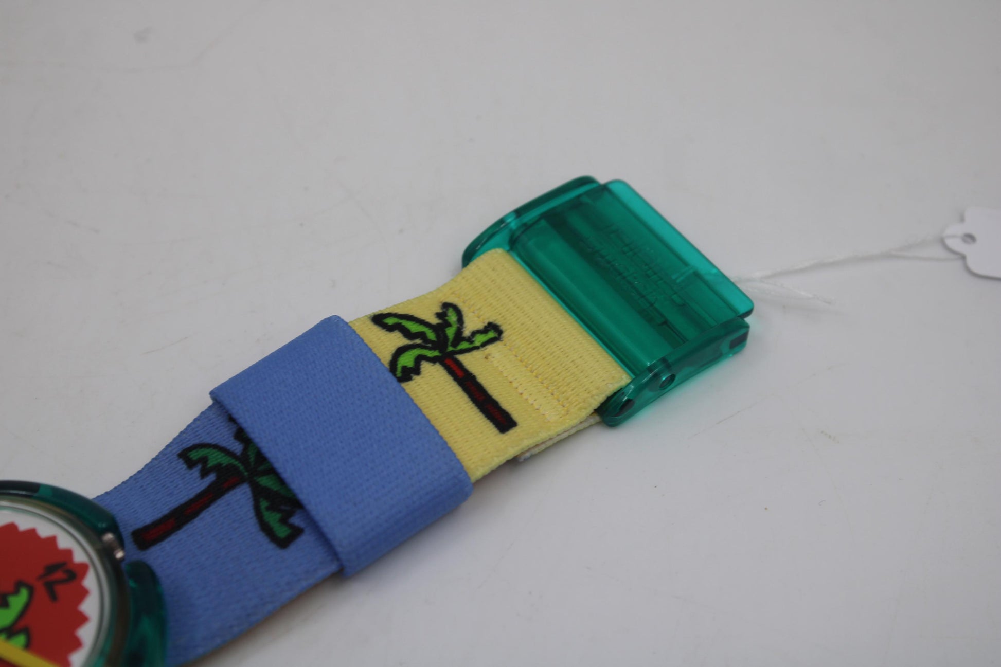 1993, Swatch, PopSwatch, 'Palmtree', PWK187, With strap and With popring, working 100%, BRANDNEW, Never Worn, Shop Dummy, Read description
