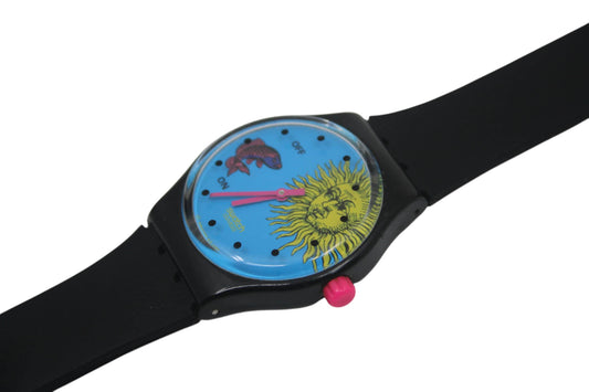 1993 Vintage Musicall Swatch 'Europe in Concert' SLB101, Jean Michel Jarre, NICE, used condition, working 100% with non-original strap