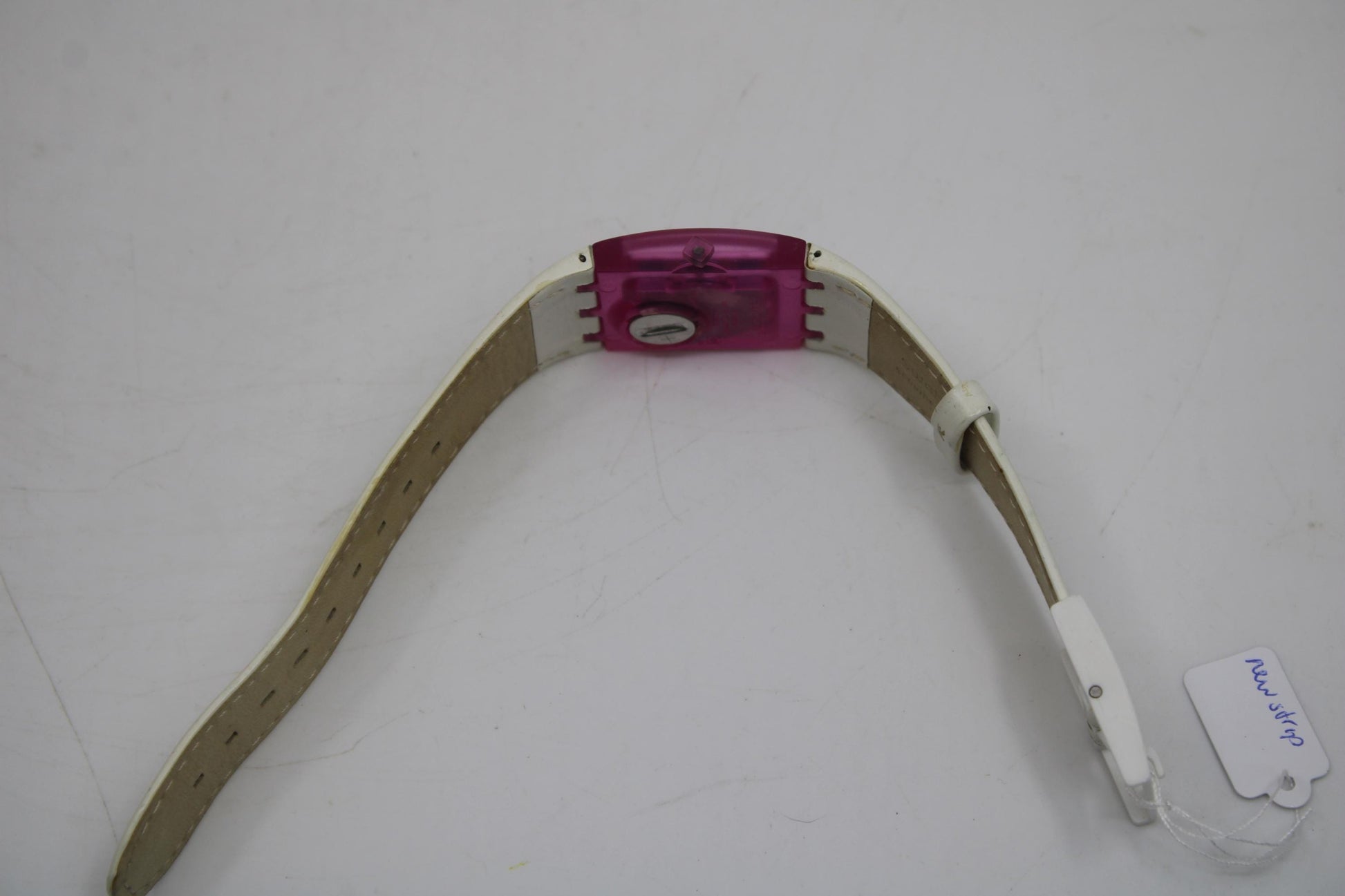 Swatch Square SUBP100 'Pink Miami', vintage Swatch Watch, Original Box, working 100% NEW OLD STOCK, Never Worn