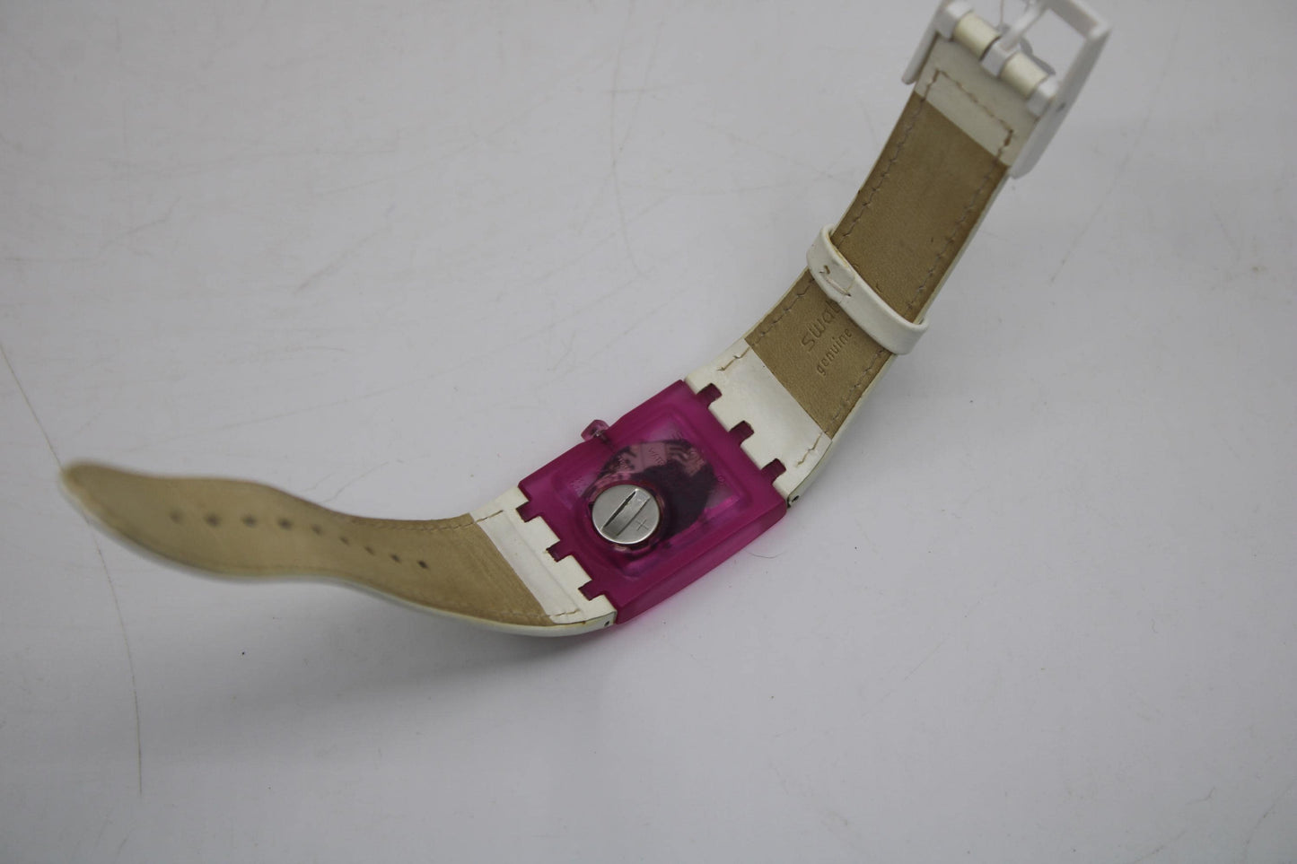 Swatch Square SUBP100 'Pink Miami', vintage Swatch Watch, Original Box, working 100% NEW OLD STOCK, Never Worn