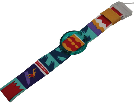 Vintage Popswatch strap called the Phantasy Waves, model number PWK143