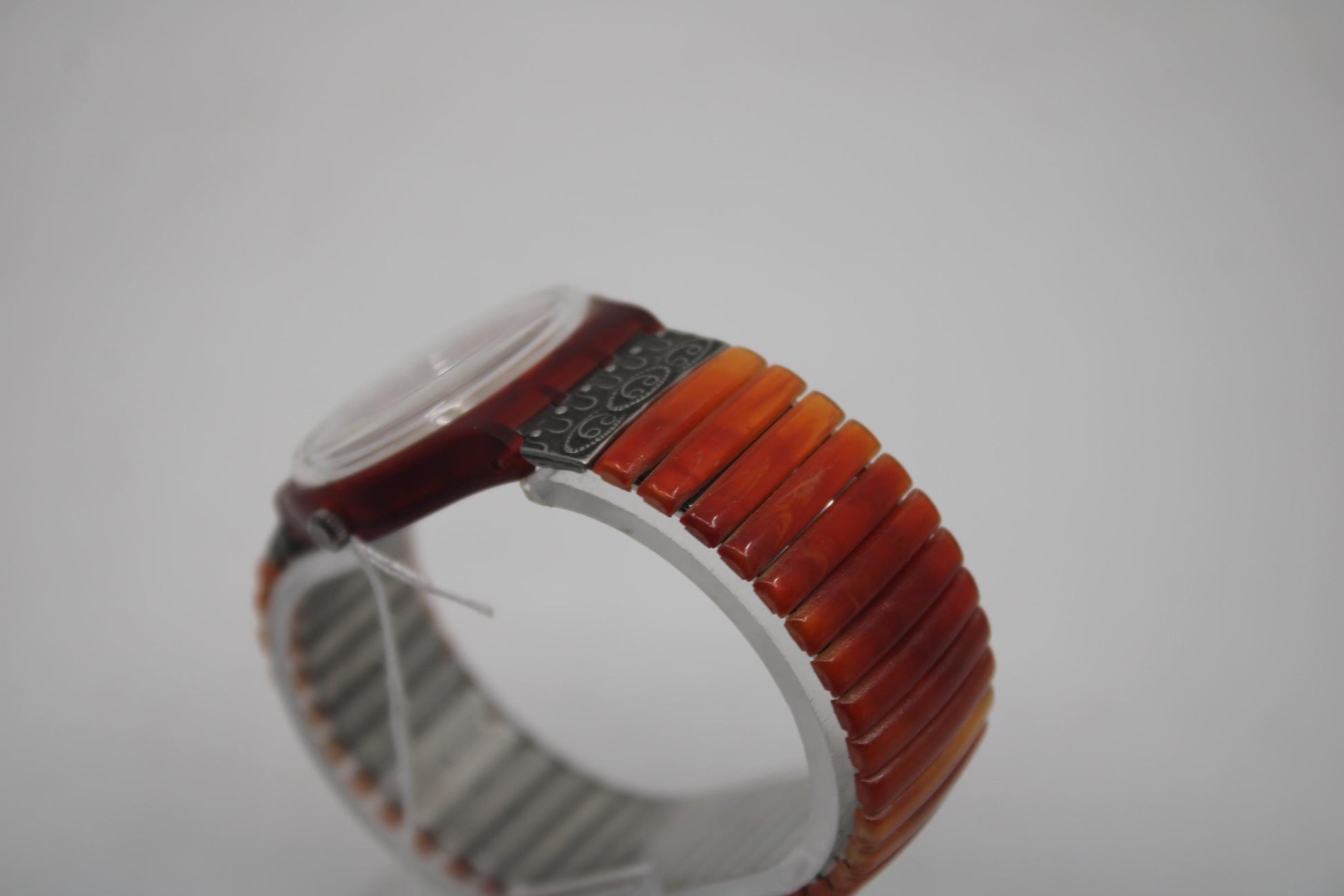 1995 Vintage Gents Swatch 'Curry Powder' GR125/126, new old stock, never worn, working 100% with original strap and new battery
