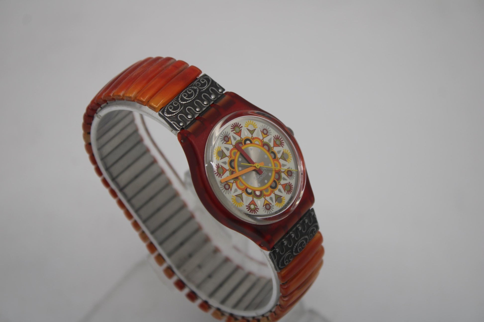1995 Vintage Gents Swatch 'Curry Powder' GR125/126, new old stock, never worn, working 100% with original strap and new battery