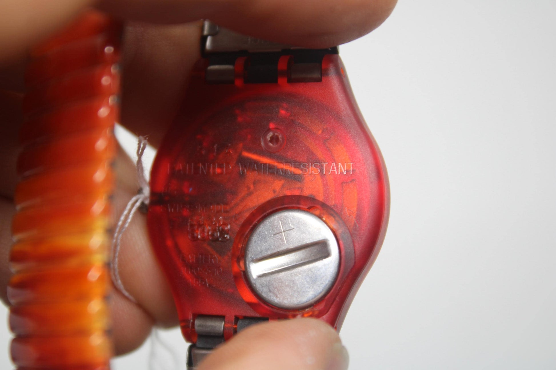 1995 Vintage Gents Swatch 'Curry Powder' GR125/126, new old stock, never worn, working 100% with original strap and new battery