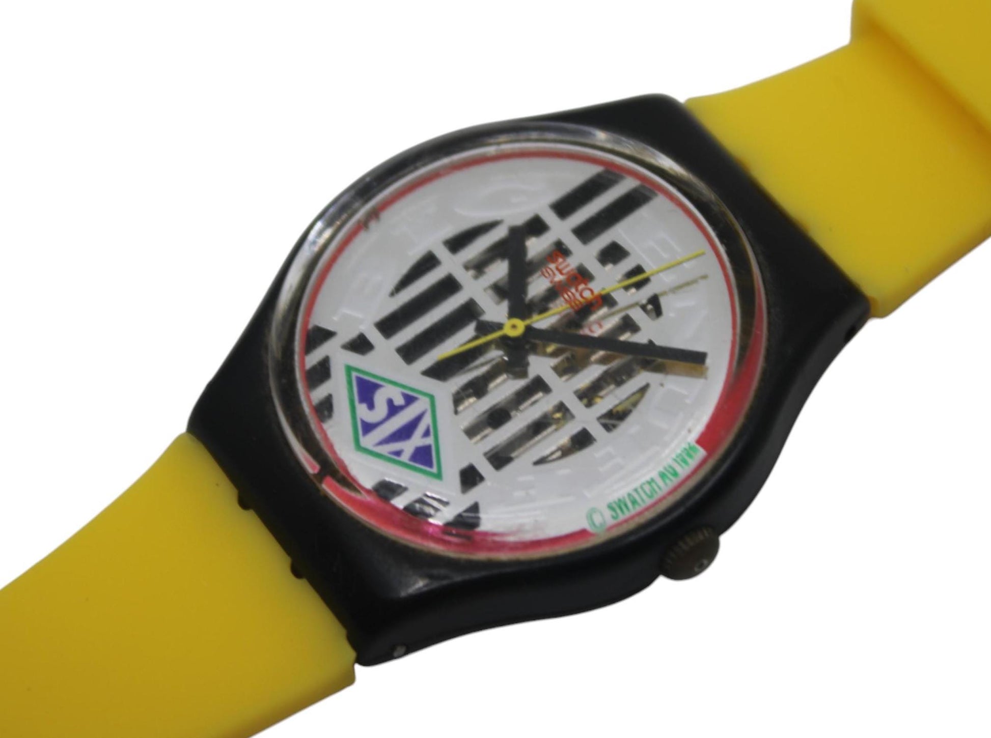 Vintage 90s 34mm Gents Swatch called Big Enuff, Model number GB151