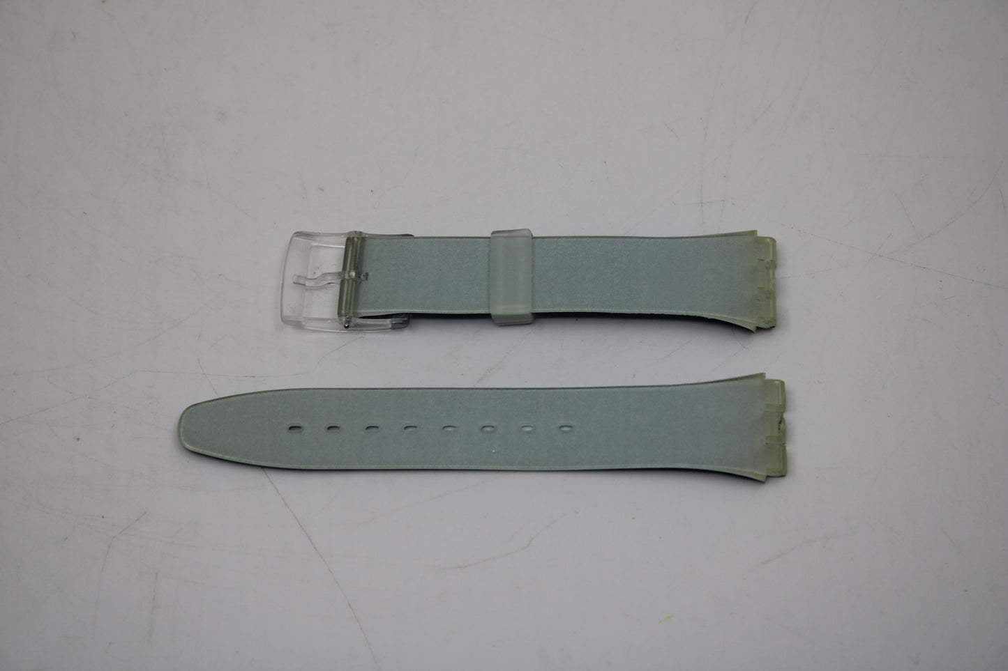Vintage Swatch Strap, Shiny Dark Blue, 17mm, Gents, New Old Stock, unworn