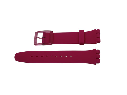 Vintage Swatch 'New Gents' Strap, 'Pink Lacquered', SUOP100, 19mm, NEW OLD STOCK, Never Used