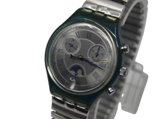 Vintage Chrono Swatch, called Moon Date, model number SCN403