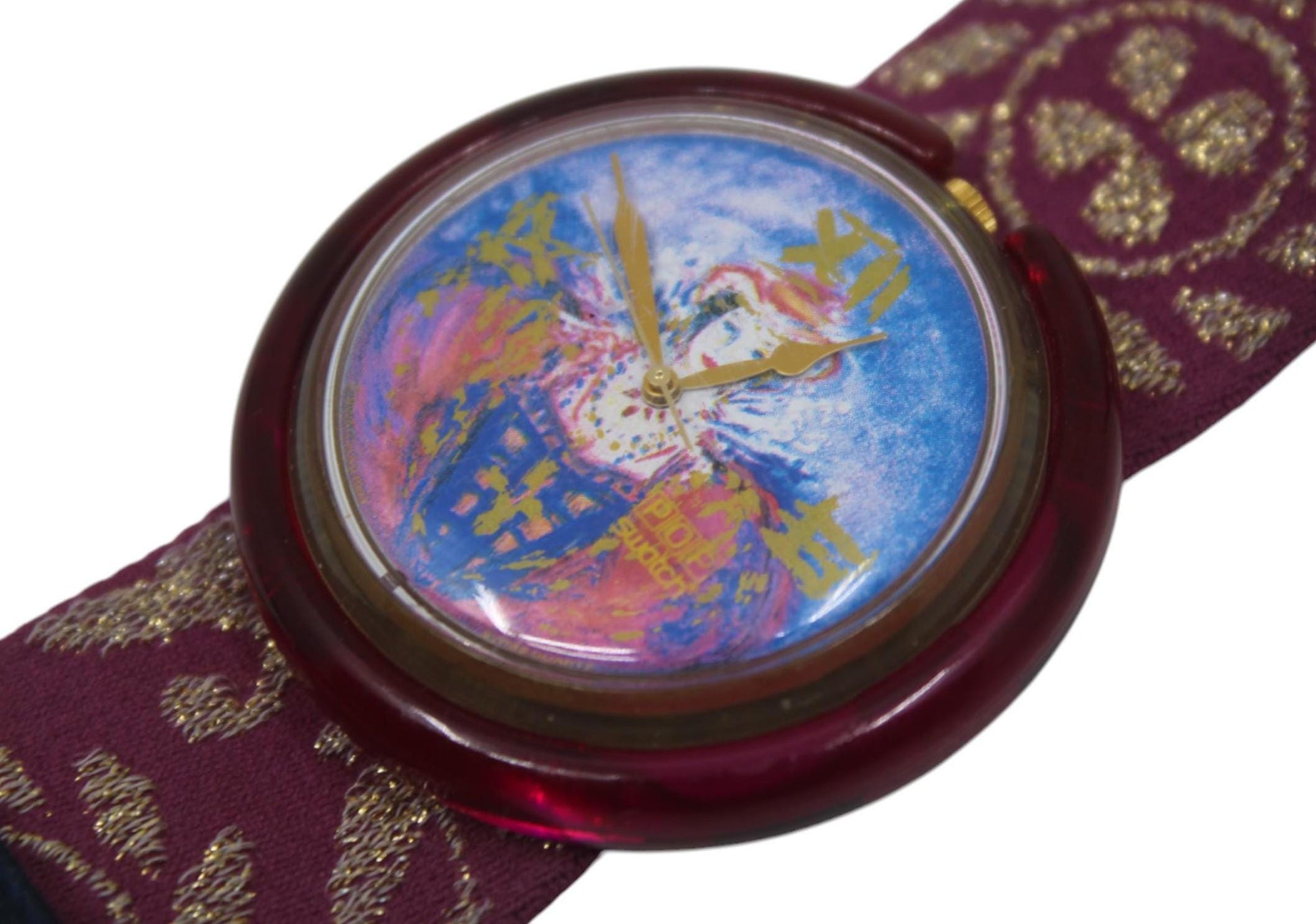 Vintage 1994 Popswatch called the Percys Love, model number PWK201