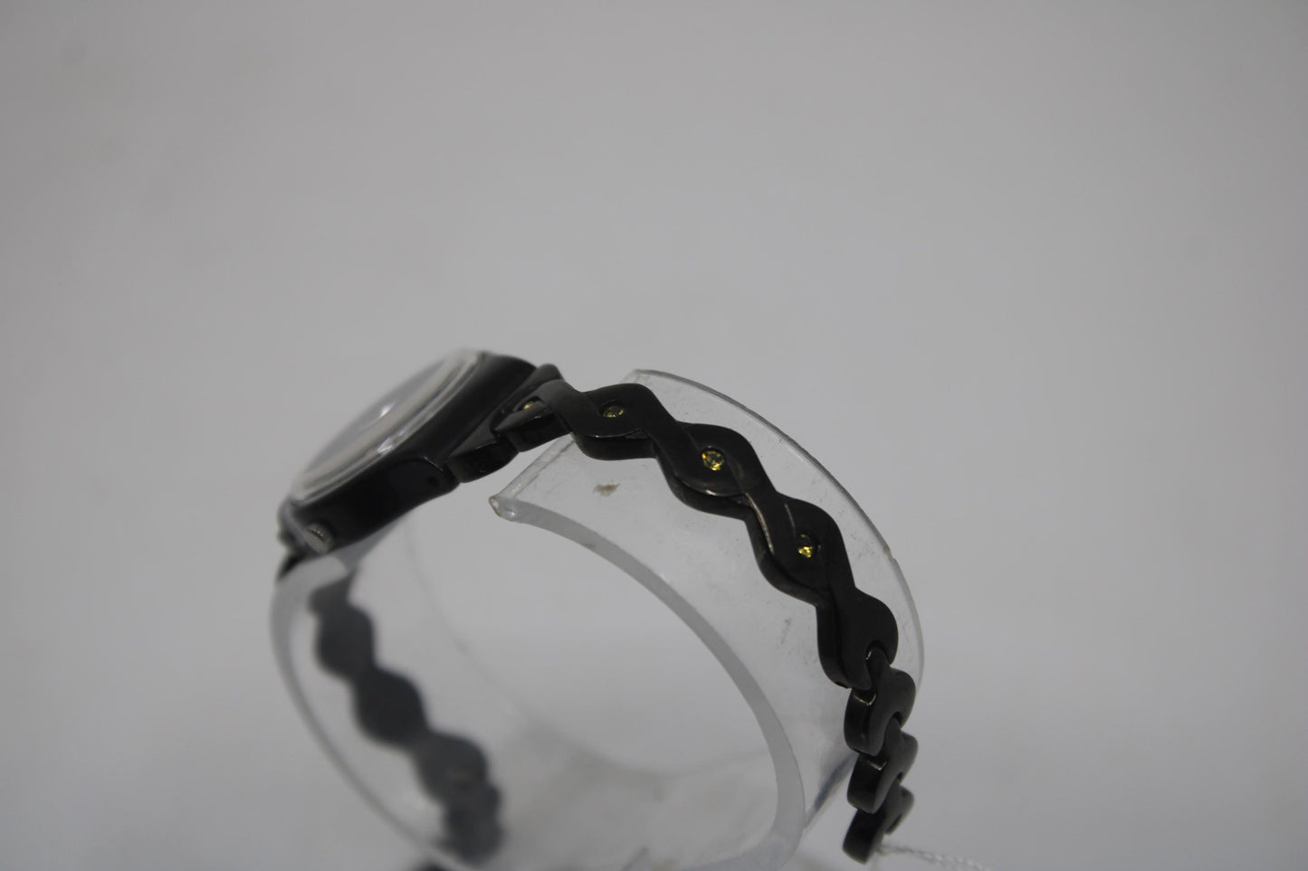 Lady Swatch, 'Noir Tresse' , LB162G, No Box, Near Mint Condition, with beautiful metal strap