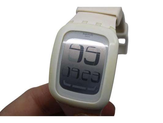 Swatch Touch 'Touch White', SURW100, Used Condition, working 100%
