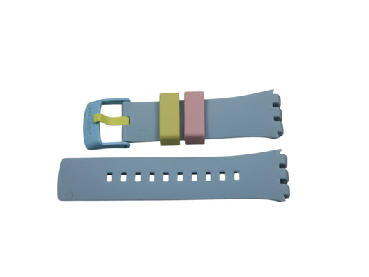 Vintage Swatch Touch Digital strap, unused, never worn, 22mm, 'Pastis', SURW114