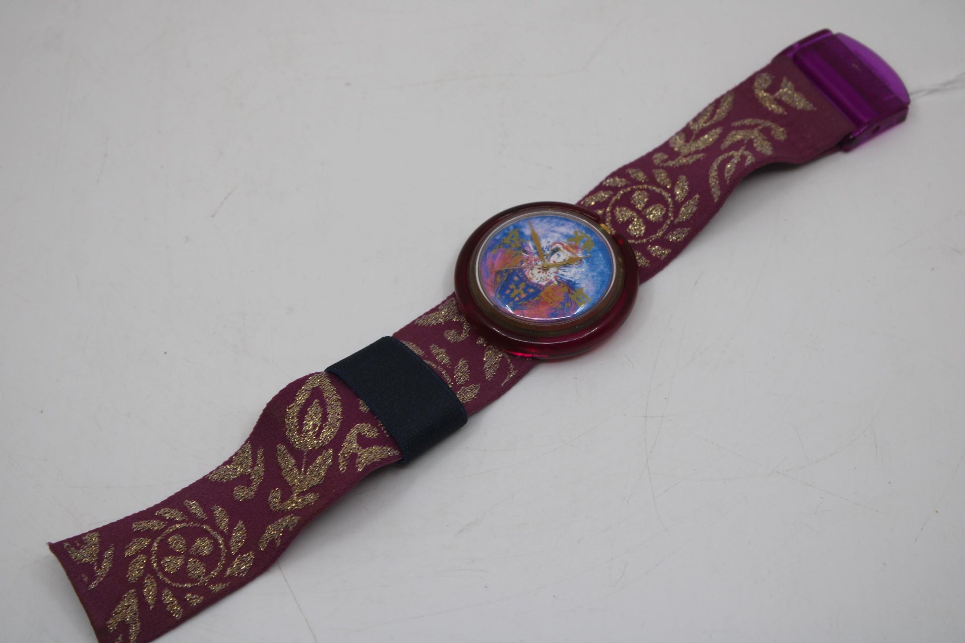 Swatch, PopSwatch, 1994, 'Percy's Love', PWK201, working, nice used condition, original ring and strap