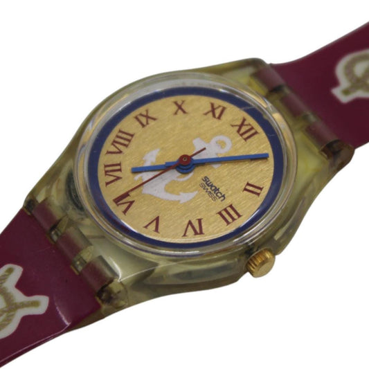 Vintage ladies Swatch, 'Red Knot' LK130, NO box, Near Mint Condition, working fine