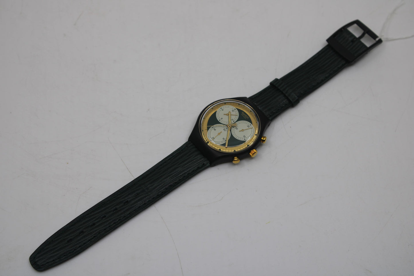 1991 'Rollerball' vintage Gents Chrono Swatch SCB107, UNUSED Condition, clock working 100%