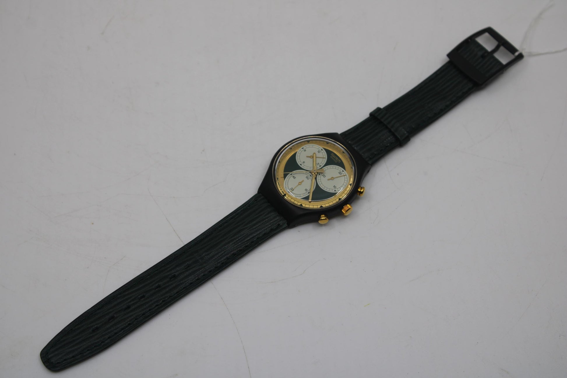 1991 'Rollerball' vintage Gents Chrono Swatch SCB107, UNUSED Condition, clock working 100%