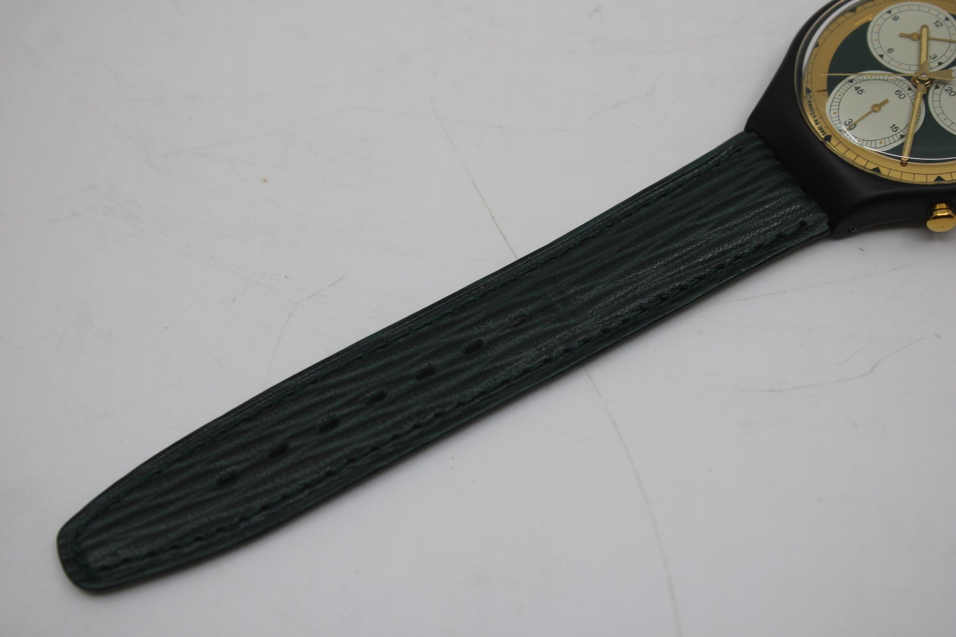 1991 'Rollerball' vintage Gents Chrono Swatch SCB107, UNUSED Condition, clock working 100%