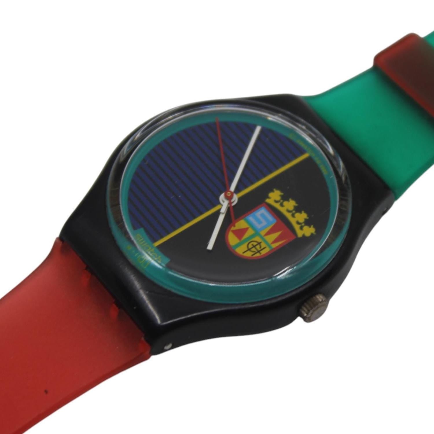 1986 Vintage Gents Swatch, 'Sir Swatch', GB111, VERY GOOD Condition, working 100% nice early vintage Swatch watch