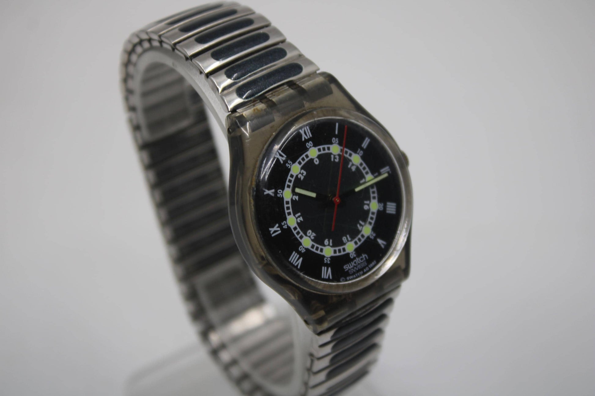 1995 Vintage Swatch watch 'Screw Driver', GM114/115, working, NICE, Used Condition