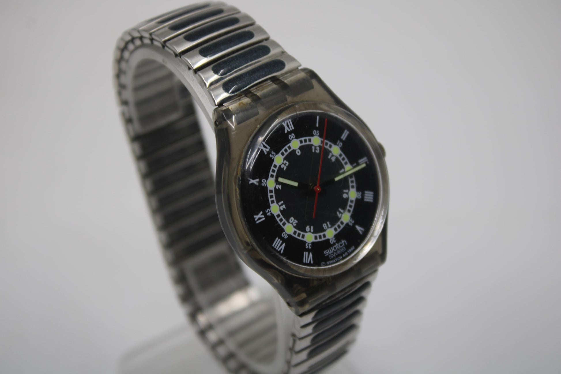 1995 Vintage Swatch watch 'Screw Driver', GM114/115, working, NICE, Used Condition
