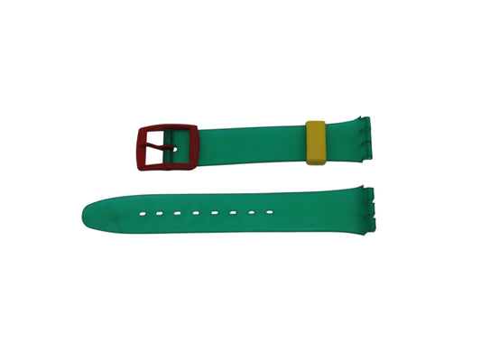 1987 Swatch Gents 17mm, 'Pago Pago', GL400, NON-original brandnew strap