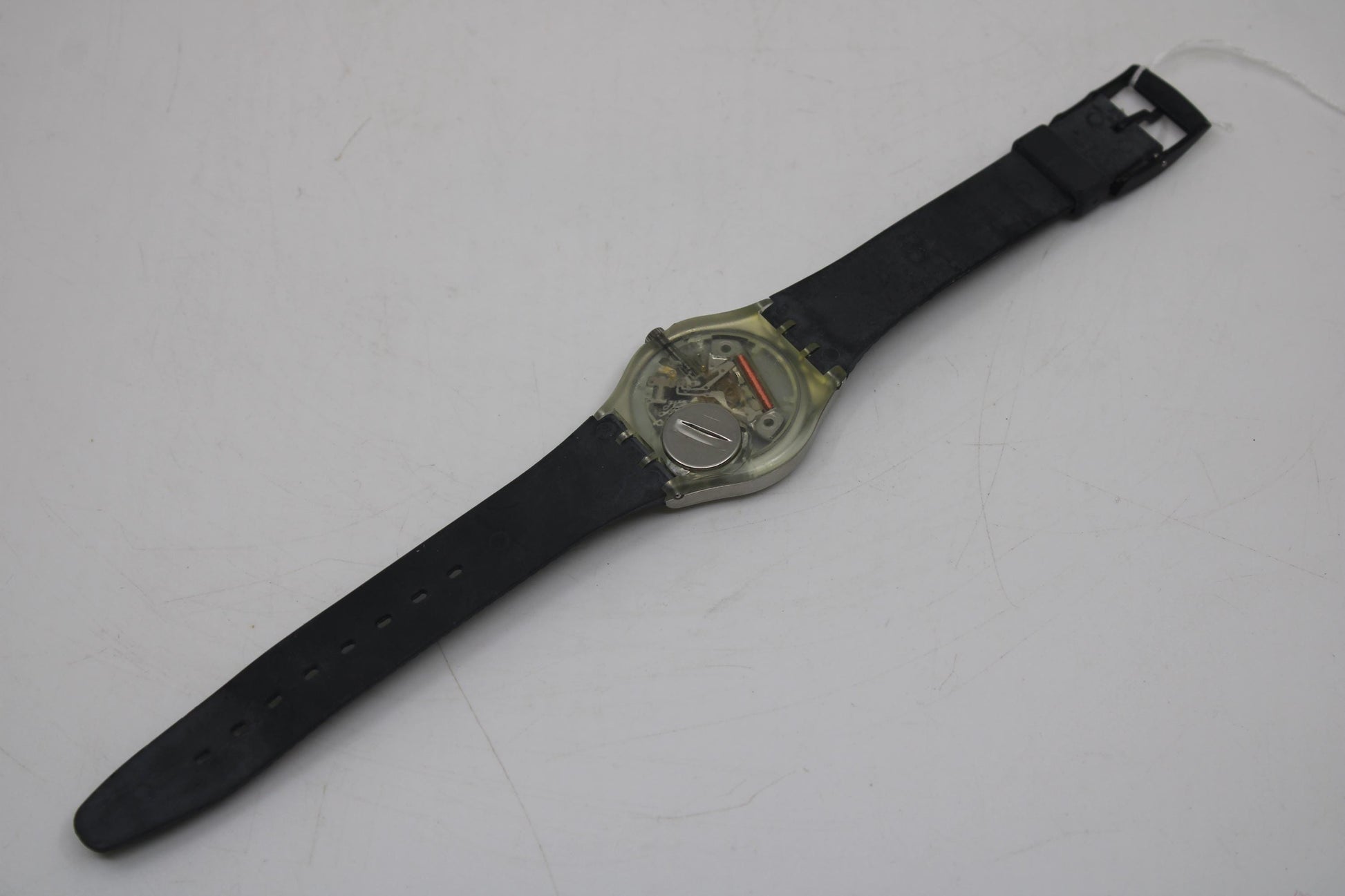 1988 Vintage 34mm Gents Swatch, 'Heartstone', GX100, Unworn, New Old Stock, working fine with original box