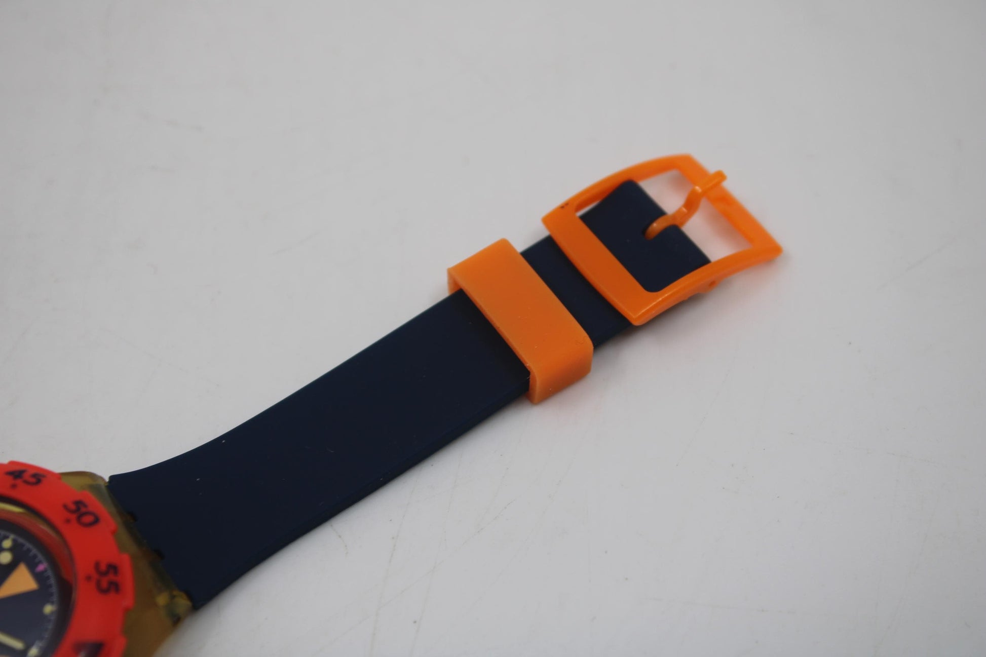 1989/1990 FIRST YEAR Scuba SDK100 'Deep Blue', vintage Swatch, nice used condition, new silicone strap, working fine