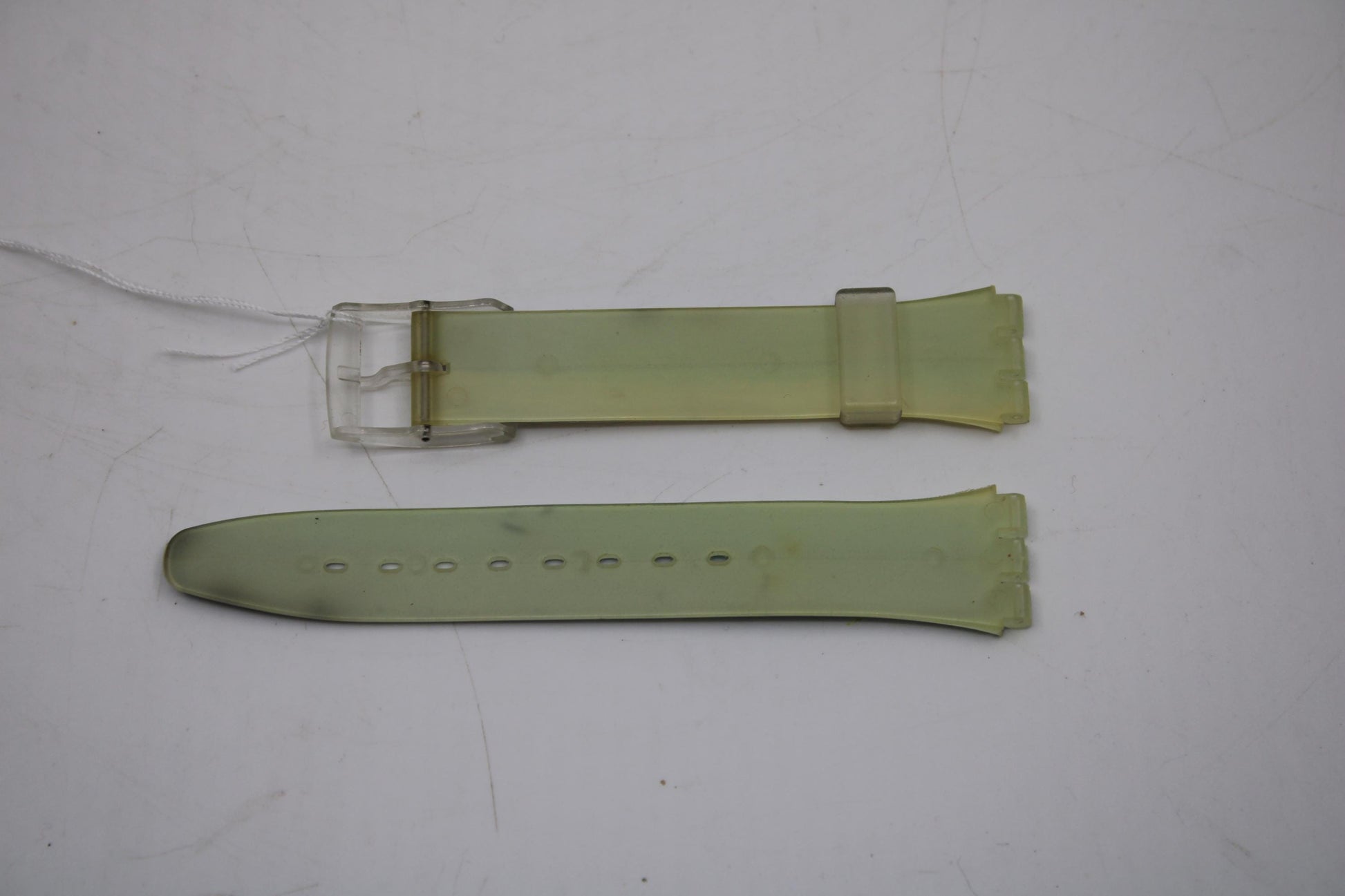 Vintage 17mm Gents Swatch Strap, 'Chlorine', GK242, Nice, Used Condition