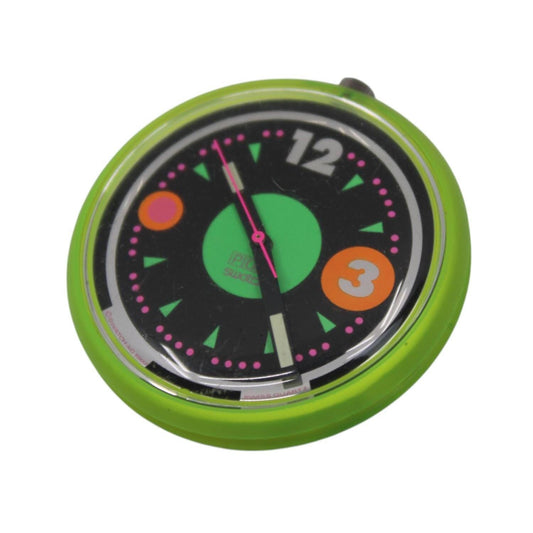 1993, Swatch, PopSwatch, 'Windsurfing', PWJ104, NO strap and NO popring, working fine, Nice, Used Condition