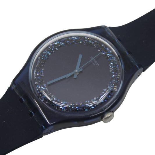 Swatch Watch New Gent 'Blue Sparkles' SUON134, Working fine, Near Mint Condition