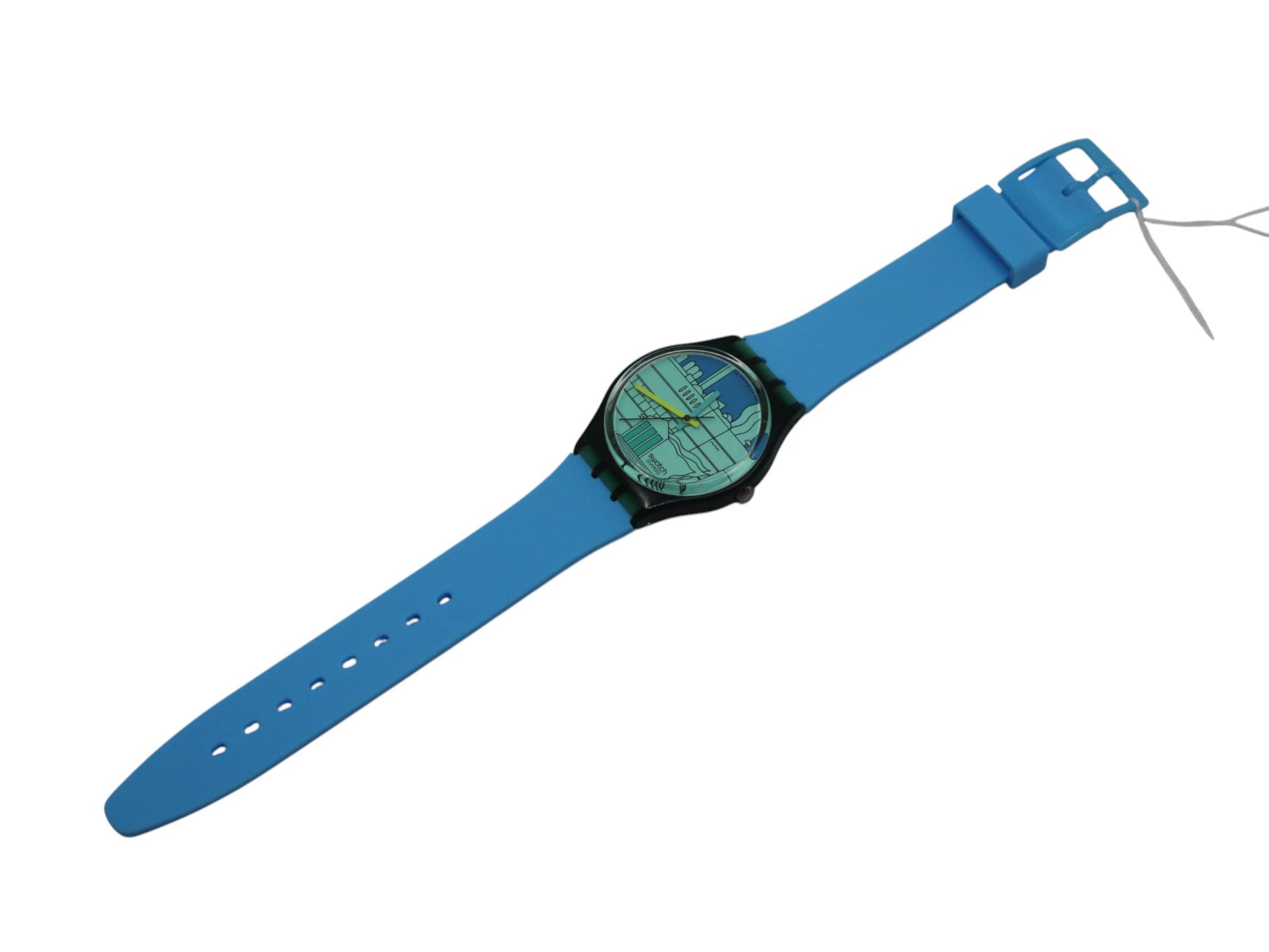 1990 Vintage Gents Swatch 'Metroscape' GN109, in NICE, used condition, working fine with brandnew silicone strap