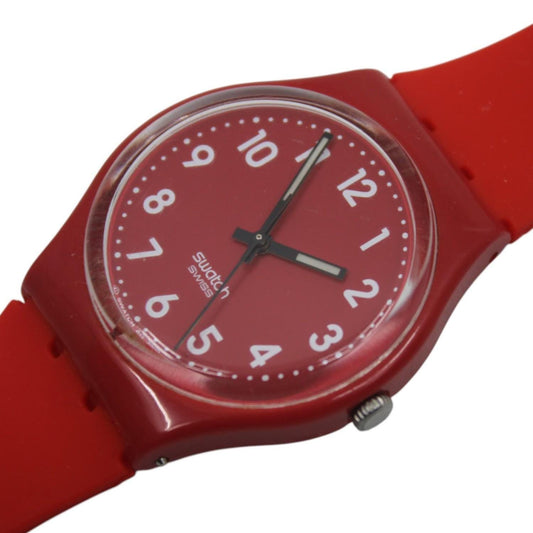 Vintage Gents Swatch 'Cherry Berry' GR154, in good, original condition, working fine NON-original strap