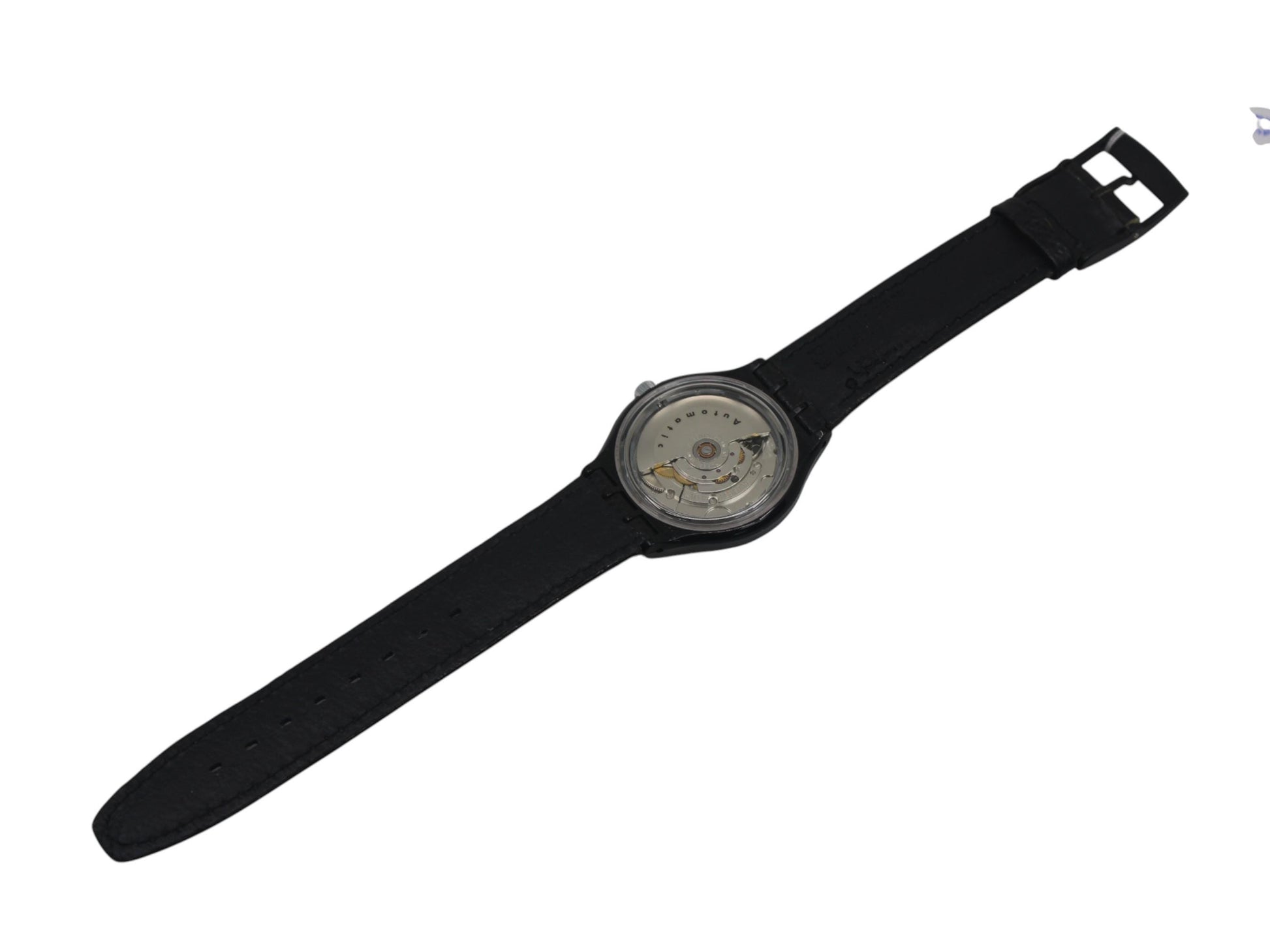 1991 'Black Motion' Vintage Gents Automatic Swatch SAB100, NO box, new old stock, never worn